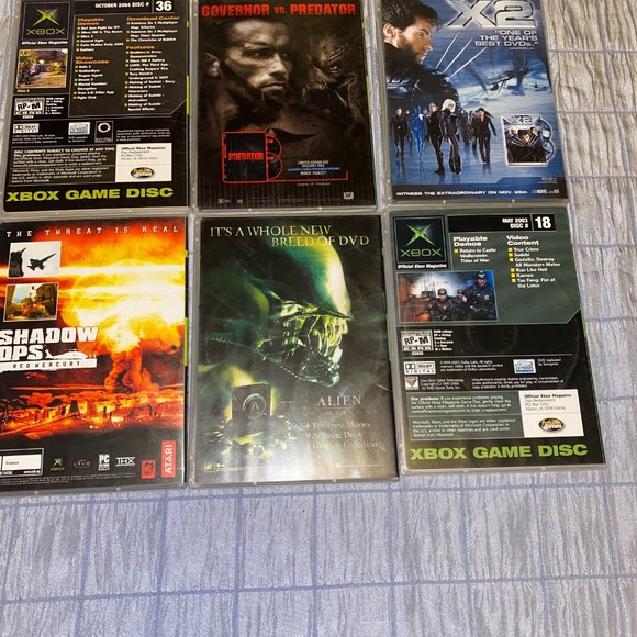 LOT of 6 Xbox official magazine demo discs with games 2004/2004 - Picture 2 of 9